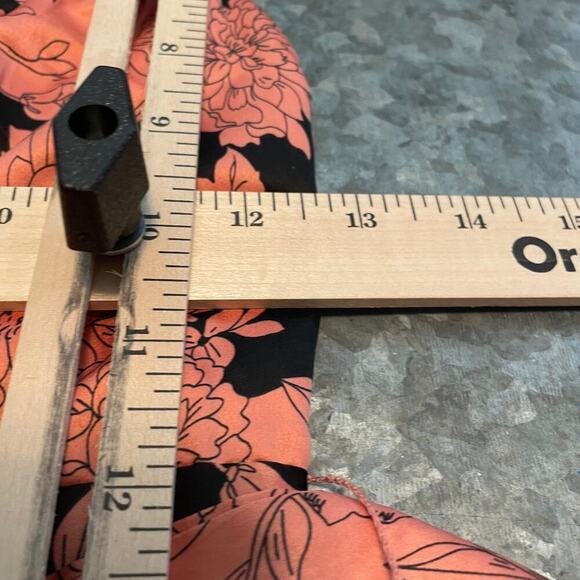 NWT Lulus Tea Gardens Rusty Rose Floral Print Satin Maxi Dress XS Coral Pink - Picture 14 of 16